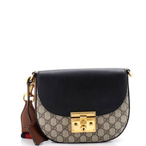 Gucci Padlock Saddle Shoulder Bag Gg #237195G20B